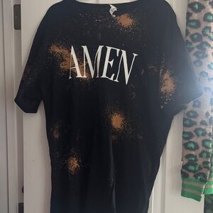 Black and Brown AMEN Shirt